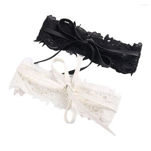 Cinture Cintura di pizzo di moda Cintura da donna Larga cravatta Fascia stile Obi Abito corsetto per la festa nuziale in costume
