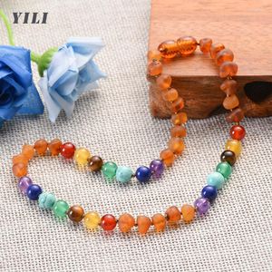 Choker Natural Amber Necklace Raw Unpolished Chakra Bead For Baby Certified Authentic Baltic Sea Jewelry Gift