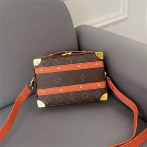 Torebki damskie Torebki damskie Projektanci Torby pudełkowe Małe kwadratowe Unisex Prawdziwa skóra Luksusowa torebka na ramię Messenger Małe pudełka Portmonetki Marki Crossbody