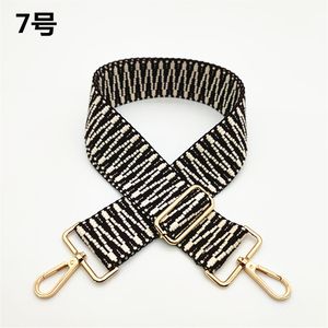 Nylon Colored Belt Bag Strap Accessories for Women Rainbow Adjustable Shoulder Hanger Handbag Straps wide 5cm long 130cm