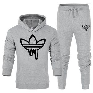 Men's Tracksuits Style Men Sports Casual Sports Suit Set Fashion Winter s Letter Impresso Sweatshirts