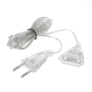 Strings M Power Extension Cable Plug Extender Draad voor LED snaar licht Kerstverlichting EU Standaard US Standard