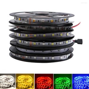 شرائط 12V 2835 RGB LED شريط ضوء شريط مضاد للماء 1M 2M 3M 4M 5M 60LED/M مصباح الصمام الثنائي المرن التلفزيون الخلفي