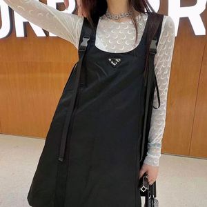 Casual Dresses designer Women Dress Shirt For Spring Summer Outwear Style With Budge Letter Lady Slim Belt Pleated Skirt Button Zipper Bust Tops DIAO