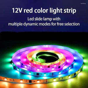 Paski bez kontroli magiczna latarnia z 24 światłami/metrami 12V LED Patch Smart Waterproof pełne kolorowe przebarwienia