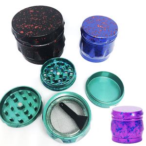 Drum Shape Metal Grinder Machine Smoking Grinder Herbal 40mm Starry Sky Tobacco Crusher Burning Herbs 4 Parts Cigarette Millers Customize Pattern