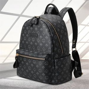 Black Flowers designer brand Mans Backpack For Men Travel Walking Bag High Quality Outdoor Packs Classic Taurillon Leather Backpacks