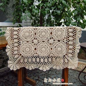 Chair Covers Fashion Design Hook Needle Crochet Sofa Cover Cutout Cotton Knitted Table Cloth Universal Towel Square