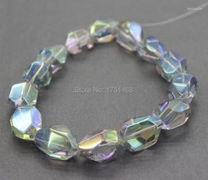 Pendanthalsband titan Ab Polished Druzy Crystal P￤rlor Toppborrade f￤rg Oval Shape Quartz S￤ljer 2022 Freeshipment