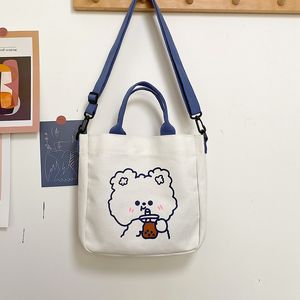 HBP Cute canvas bags female 2022 new student class messenger bag Korean version ins Japanese hand-held shoulder bag tide