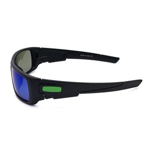 Cały projektant OO9239 Wałki korbowe spolaryzowane okulary przeciwsłoneczne Modne okulary zewnętrzne Wypolerowane czarne jadecie irydium soczewki m