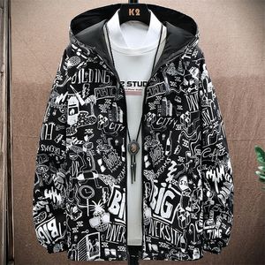 Mens Jackets Autumn Double Sided Wear Windbreaker Men Casual Jacket Male Hooded Waterproof Clothing High Quality Plus Size 4XL 220912