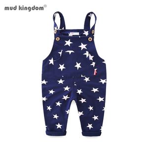 Overalls Mudkingdom Little Boy Girl Overalls Pants Cotton Stars Letter Children Bib Overall Trousers Kids Clothes Spring Autumn Clothing 220909
