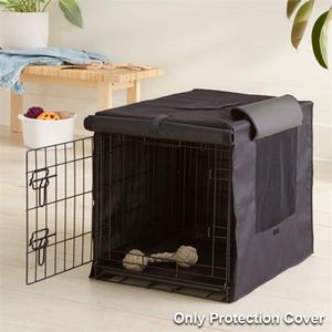 kennels pens Dog Crate Cover Foldable Protective Indoor Outdoor Pet Kennel Windproof Durable With Mesh Window Puppy Dustproof Oxford Cloth 220912