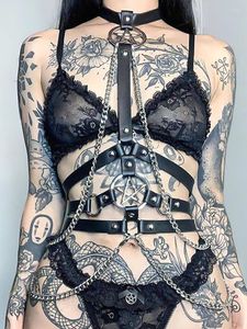 Belts Goth Grunge Pentagram Chain Women Punk Sexy Y2k Harness Female Streetwear Emo Alternative Clothing Gothic Accessories 2022