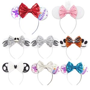 Hair Accessories Arrival Ear Headband Halloween Festival Sequins Bow Girl Party band For Women 220909