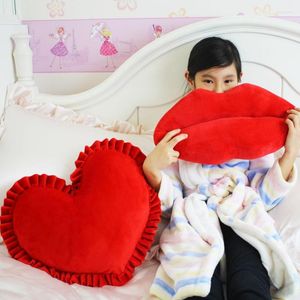 Pillow Red Heart Lip Love Plush With Core Home Wedding Gift Mother's Day Decoration Baby Props