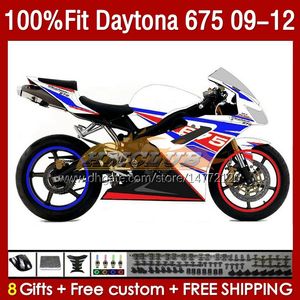 OEM Fairings For Daytona 675 675R 2009-2012 09 12 Bodywork 150No.99 Daytona675 2009 2010 2011 2012 Body Daytona 675 R 09 10 11 12 Injection mold Fairing glossy blue