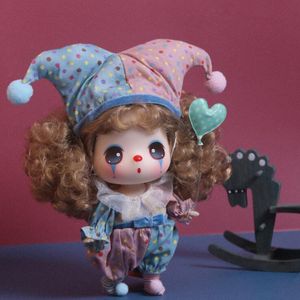 Puppen 18 cm Clown-Puppe mit beweglichen Gelenken, verwirrte Bjd-Kunststoffpuppe für Mädchen, Spielzeug, Körper, Mode, Weihnachtsgeschenk 220912