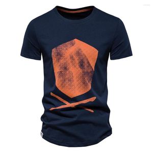 Men's T Shirts Cotton Geometric Figure Casual Men's Printed T-shirt