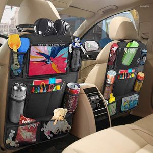 Sedile posteriore per organizer per auto con supporto per tablet touch screen Tasche portaoggetti automatiche Coprire le protezioni per lo schienale dei sedili per i viaggi dei bambini