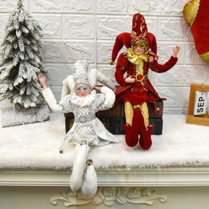 Forniture per giocattoli di Natale Abxmas Elf Doll Clown Ornamenti Decorazioni Decorazioni sospese Decorazione Navidad Year Gifts Kids 220912