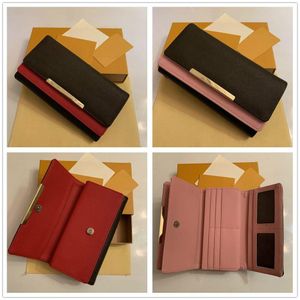 2023 Höchste Qualität Mode Geldbörsen Clutch Taschen Billfold High-End-Leder Presbyopie Brieftaschen Tasche Frauen Lange Faltpaket Brieftasche mit Box