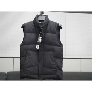 Mens Giù Parka Gilet ispessito autunno e inverno bussola marchio di moda avanzato Gilet da uomo Gilet senza maniche caldo e aderente 220909