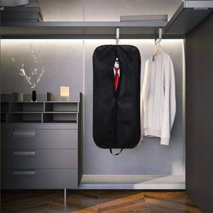 Deposito vestito portatile per abito polvere per polvere copertura per abito non tessuto per vestiti baule black holdall