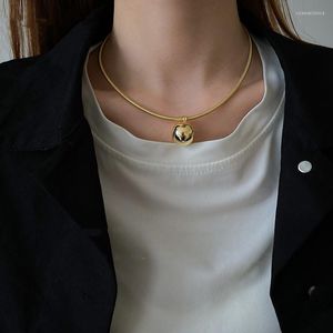 Подвесные ожерелья корейская мода роскошная золотая колье ожерелье для бала винтажное дизайн