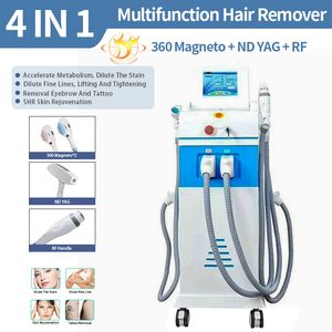 IPL Machine 4 In 1 Nd Yag 360 Magneto RF Hair Removal Machines Skin Rejuvenation Device Ance Ipl Care Gcwf