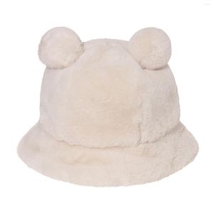 Berets 2022 Fashion Fabbit Fur Soft Warm Fluffy Winter Hat For Women Angora Knitted Skullies Beanies Female Bonnet Woman Knit Cap