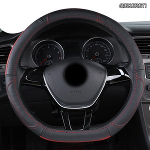 Steering Wheel Covers QIEKERETI Leather Car Cover For Nissans Qashqai Xtrail T32 Juke Note Tiida Almera Rogue