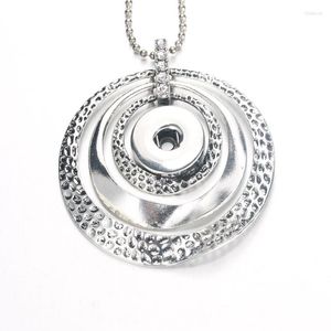 Pendant Necklaces High Quality Snap Button Pearl Necklace Fit 18mm Buttons For Women Charm Fashion Interchangeable Jewelry