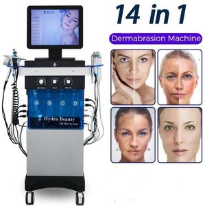 Klinikanvändning 11 i 1 Hydro Microdermabrasion Bio Lifting Hydro Dermabrasion Peeling Skin Cleaning Wrinkle Acne Borttagning Maskin med PDT Hydra Facial