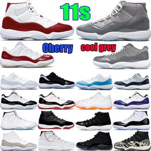Cool grey basketball Shoes jumpman 11 11s OG Cherry men women 25th Anniversary low legend white bred concord pantone sneakers trainers