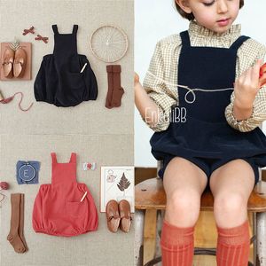 Overalls EnkeliBB Toddler Girl Bloomers Soor Ploom Kids Overall Spring Summer Children European and American Stylish Clothing 220909