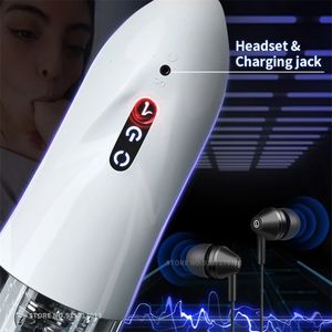 Sex toys masager Vibrator Toy Massager Automatic Rotation Artificial Cunt Cup Real Vagina Blowjob Masturbation y Toys for Men Pocket Adult Goods Machines AVWZ