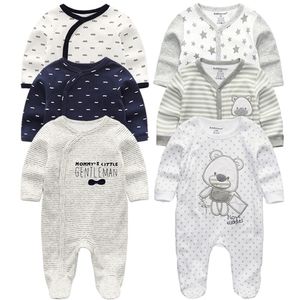 وزرة ولدت طفل شتاء الملابس 2/3pcs baby boys girls rompers long sleeve clothing roupas infantis menino sails assums 220909