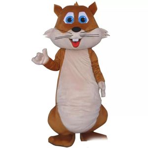 Halloween Fat Squirrel mascotte Costume di alta qualità Cartoon grande scoiattolo di scoiattolo Animero anime Carattere di natale Carnival Party Costu