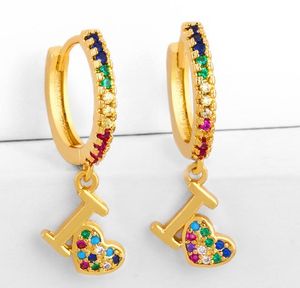 Orecchini gioielli Chiave con zirconi cubici color oro Clip per orecchie in cristallo CZ Nessun orecchini forati per donna Gioielli dk75