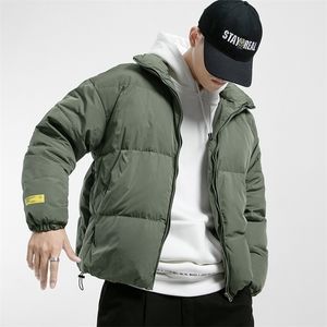 Mens Down Parkas ciepła zimowa kurtka mężczyzna moda streetwear parka men men wiatraka grube stojak kołnierz zimowy płaszcz dla kobiet upuszcza 220909