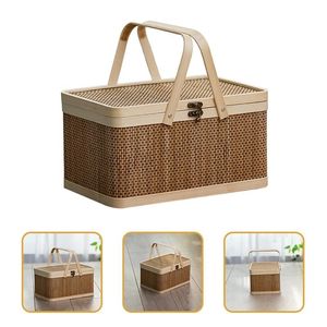 Cestini portaoggetti Cesto portaoggetti in vimini Cesti portavivande Frutta intrecciata Dispensa Fiore Rattan Caramelle Seagrass Willow Controsoffitto per picnic pasquale 220912