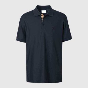 Men's T-Shirts Burberys For Man Shirt European Burbery Polo Shirt Burbery Jacket Casual Polo Shirt Mens Classic Solid Color TB Summer B Short Burbery Hoodie 2591