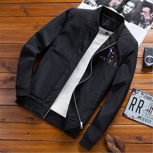 Herrjackor Spring Hazzys Zip Bomber Jacket Men's Casual Street Hip Hop Slim Baseball Coat Plus Size 4XL Märke Kläder 220912