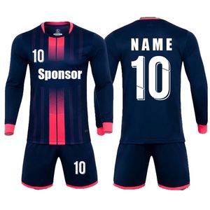 Gym Clothing Moving Movinger Jerseys Men Long Sleeve Adult Kids Soccer Set Football Kit Child Futbol Training Usiforms 220912