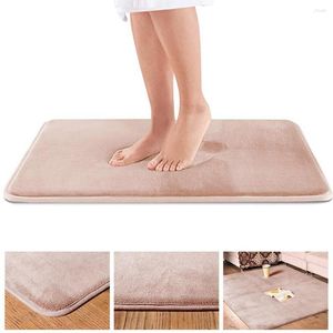 Carpets Memory Bath Mat Anti Slip Rug With Bathroom Absorbent Washable Shower Kitchen Floor Tapis Salle De Bain