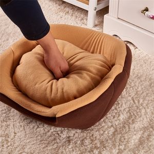 Zwinger Stifte Katzen Hunde Weiche Nest Haus Zwei Verwendung Abnehmbare Waschbar Jurte Zwinger Bett Höhle Haus Schlafsack Matte Pad Winter warme Zelt Haustiere 220912