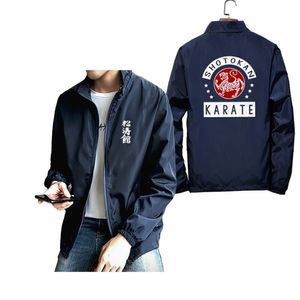 Herrenjacken Japan Samurai Tops Sokan Karate Bujinkan Dojo Pro Wrestling Shinobi Jacke M￤nner Ninjutsu Kanji Windbreaker Sokan Tiger Coat 220912