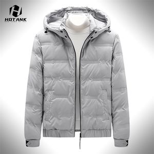 Piumino da uomo invernale caldo piumino da uomo cappotto casual spesso con cappuccio Parka solido piumino d'anatra bianco piumino da uomo piumino staccabile 220909